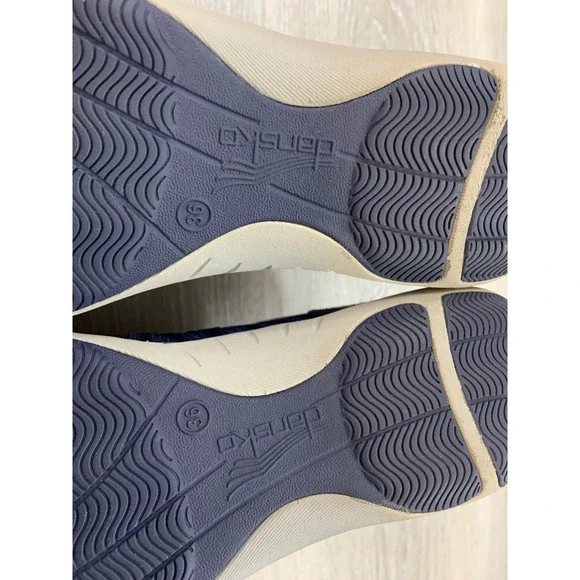 Dansko Women's Sneakers Blue Suede Mesh 5.5 Walking Shoes - Picture 7 of 11